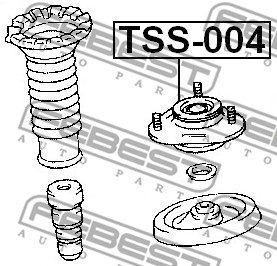 Poduszka amortyzatora FEBEST TSS-004