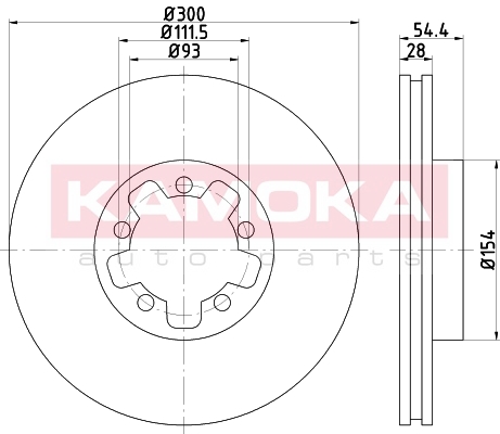 Tarcza hamulcowa KAMOKA 103273