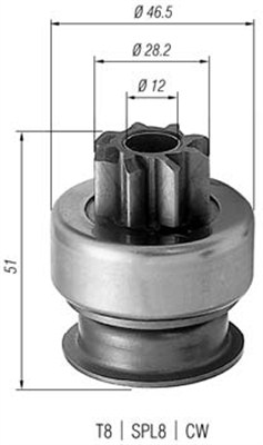 Bendiks rozrusznika MAGNETI MARELLI 940113020176