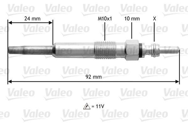 Świeca żarowa VALEO 345104