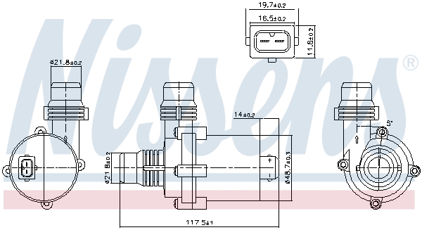 Pompa wody NISSENS 831119
