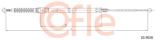 Linka hamulca ręcznego COFLE 92.10.9028