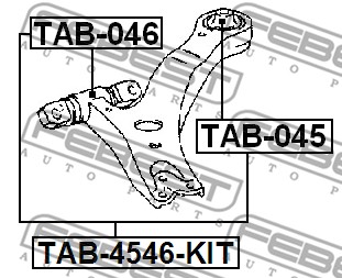 Tuleja wahacza FEBEST TAB-046