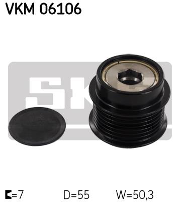 Sprzęgło alternatora SKF VKM 06106