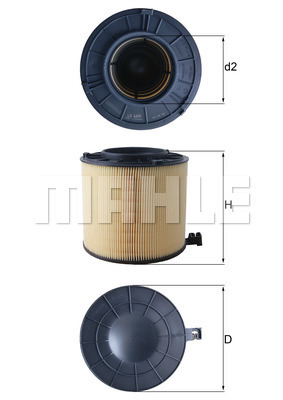 Filtr powietrza MAHLE LX 4406