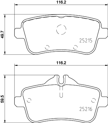 Klocki hamulcowe HELLA 8DB 355 019-741