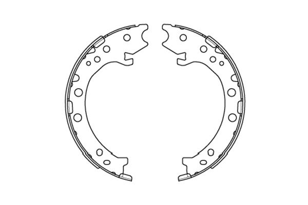 Zestaw szczęk hamulcowych KAVO PARTS KBS-2903