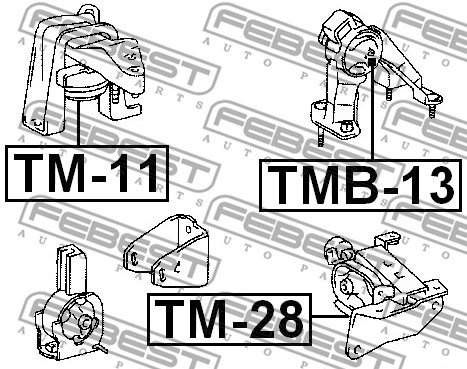 Poduszka silnika FEBEST TMB-13