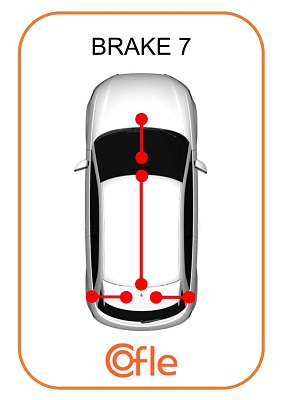 Cięgło, hamulec postojowy COFLE 92.1.FD046