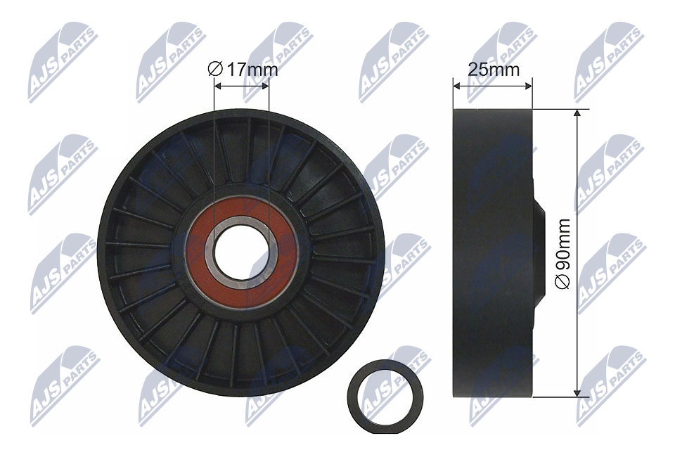 Rolka napinacza,pasek klinowy NTY RNK-CH-029
