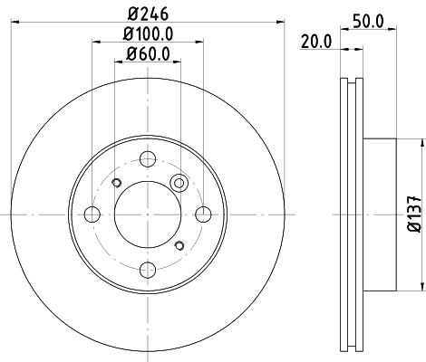 Tarcza hamulcowa HELLA 8DD 355 107-391