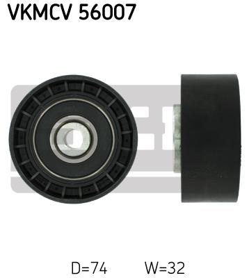 Rolka prowadząca paska osprzętu SKF VKMCV 56007