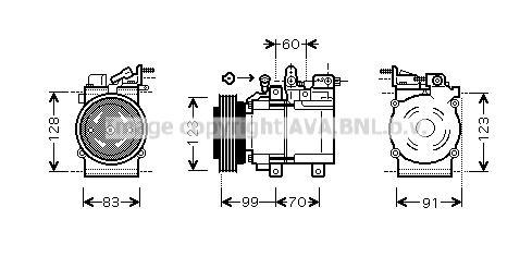 Kompresor klimatyzacji AVA QUALITY COOLING HYK138