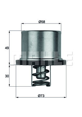 Termostat MAHLE THD 1 86