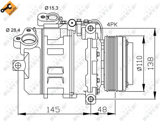 Kompresor klimatyzacji NRF 32465