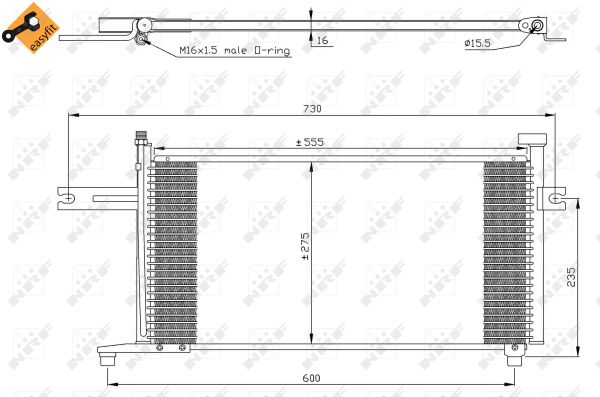 Skraplacz klimatyzacji NRF 35315