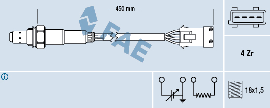 Sonda lambda FAE 77165