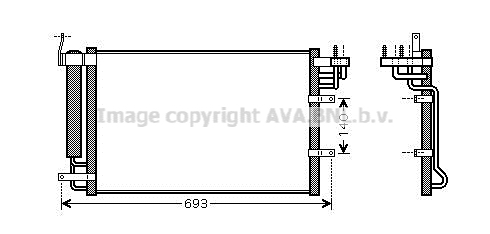 Skraplacz klimatyzacji AVA QUALITY COOLING KA5093D