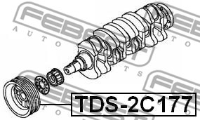 Koło pasowe wału korbowego FEBEST TDS-2C177