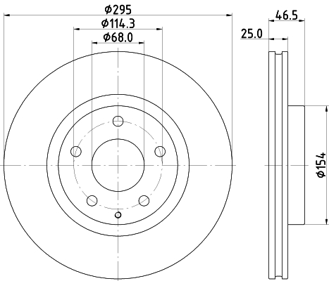 Tarcza hamulcowa HELLA 8DD 355 133-681