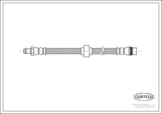 Przewód hamulcowy elastyczny CORTECO 19025910