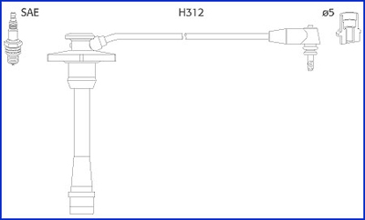 Przewody zapłonowe HITACHI 134130