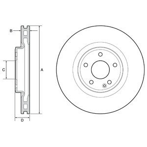 Tarcza hamulcowa DELPHI BG4659C