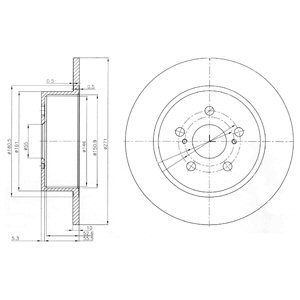 Tarcza hamulcowa DELPHI BG3922