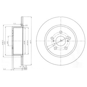 Tarcza hamulcowa DELPHI BG3922