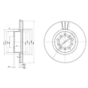 Tarcza hamulcowa DELPHI BG2372