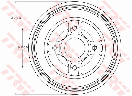Bęben hamulcowy TRW DB4214MR