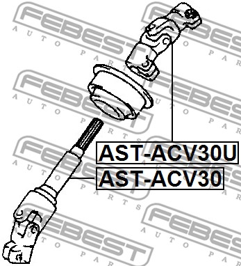 Łącznik kolumny kierowniczej FEBEST AST-ACV30U