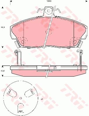 Klocki hamulcowe TRW GDB3267