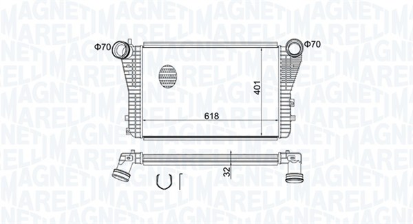 Chłodnica powietrza intercooler MAGNETI MARELLI 351319204030