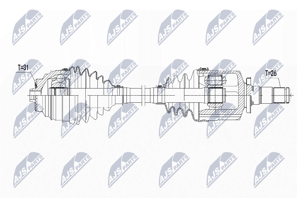 Wał napędowy NTY NPW-BM-139