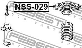 Poduszka amortyzatora FEBEST NSS-029