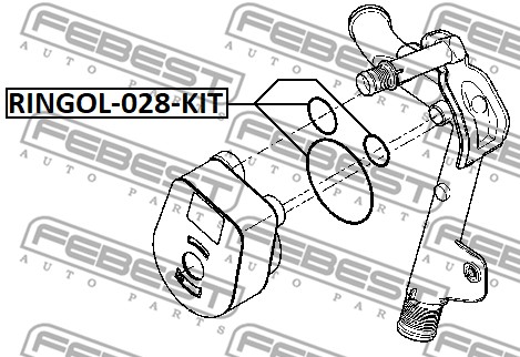 Uszczelka chłodnicy oleju FEBEST RINGOL-028-KIT