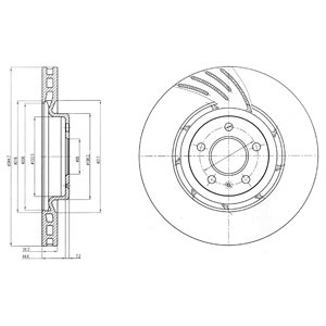 Tarcza hamulcowa DELPHI BG9052