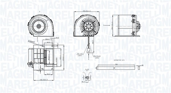 Wentylator wnętrza MAGNETI MARELLI 069412325010