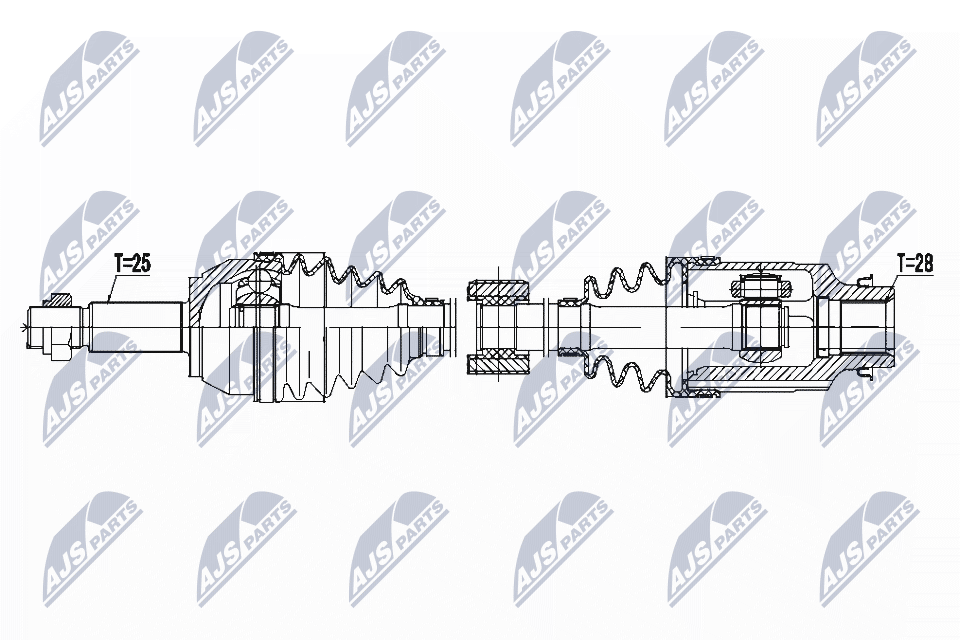 Wał napędowy NTY NPW-MZ-050