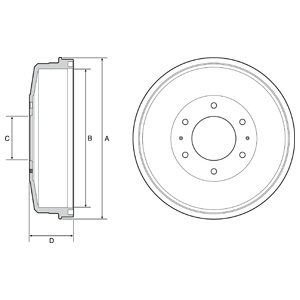 Bęben hamulcowy DELPHI BF559