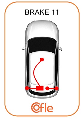 Linka hamulca ręcznego COFLE 11.5590