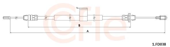 Cięgło, hamulec postojowy COFLE 92.1.FD038