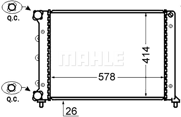 Chłodnica MAHLE CR 1411 000S