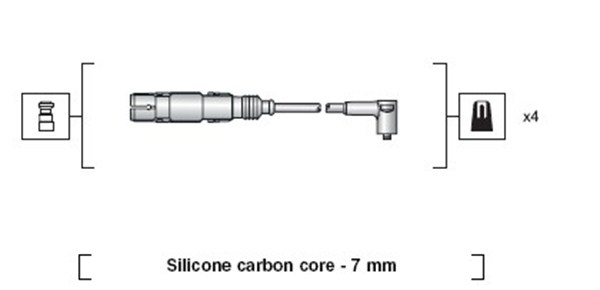 Przewody zapłonowe MAGNETI MARELLI 941318111164