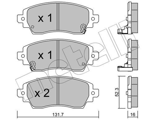 Klocki hamulcowe METELLI 22-0750-0