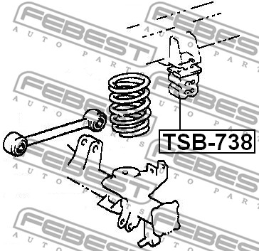 Dystans gumowy FEBEST TSB-738