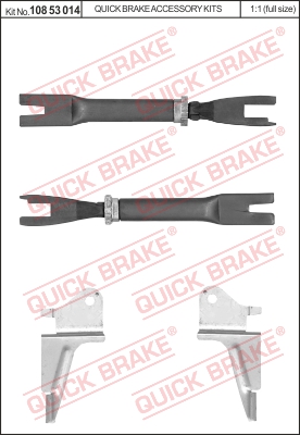 Regulacja szczęk hamulcowych QUICK BRAKE 108 53 014