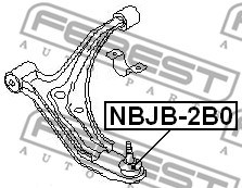 Zestaw naprawczy przegubu FEBEST NBJB-2B0