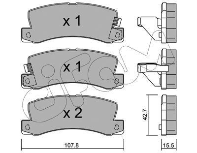 Klocki hamulcowe CIFAM 822-161-0